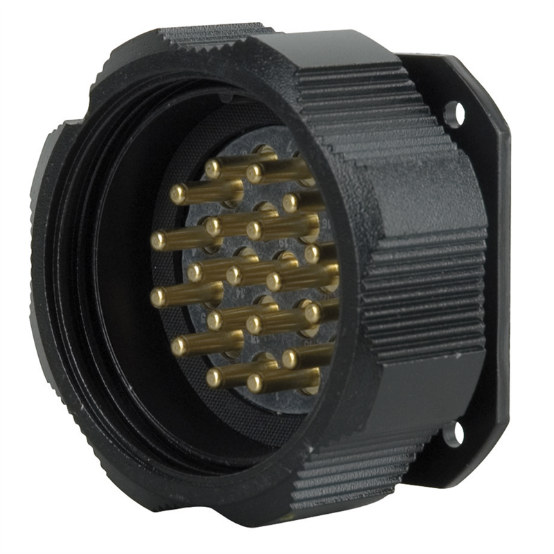 Amphenol Socapex 19-pin Han-chassis-stik