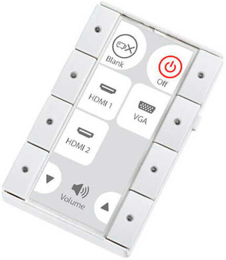 Biamp Echo 8dkw 1â  Modul Fuga Panel Til Styring Af Av Udstyr Hvid