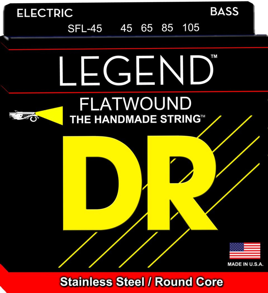 Dr Strings Sfl-45 Short Scale Flatwound Bas-strenge  045-105