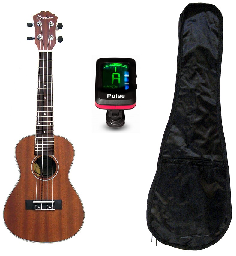 Everdeen Ukcb Concert Ukulele Pakke