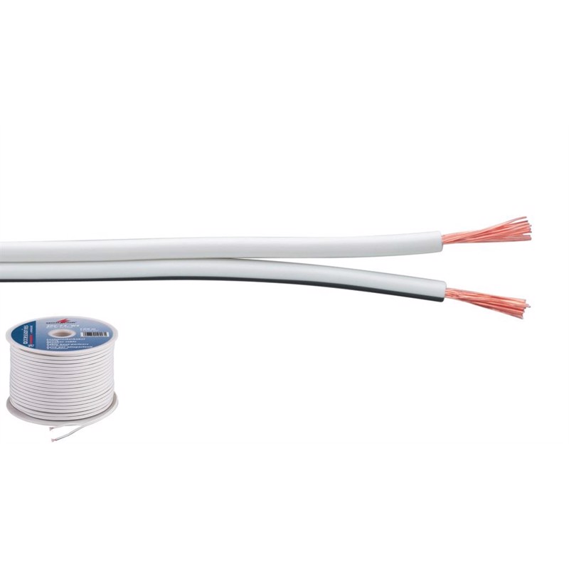 Højttalerkabel 100m Hvid Spc-75 Ws Monacor