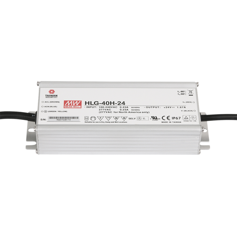 Led Strømforsyning 40   24   Dc Ip67 Meanwell Hlg-40h-24