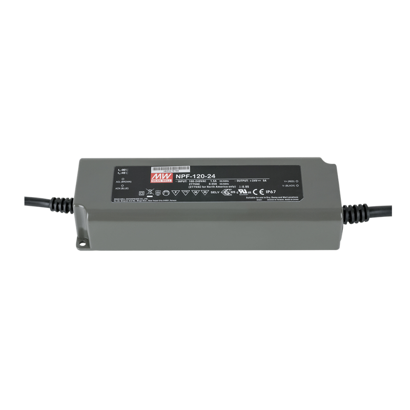 Led Strømforsyning 120   24   Dc Meanwell Npf-120-24