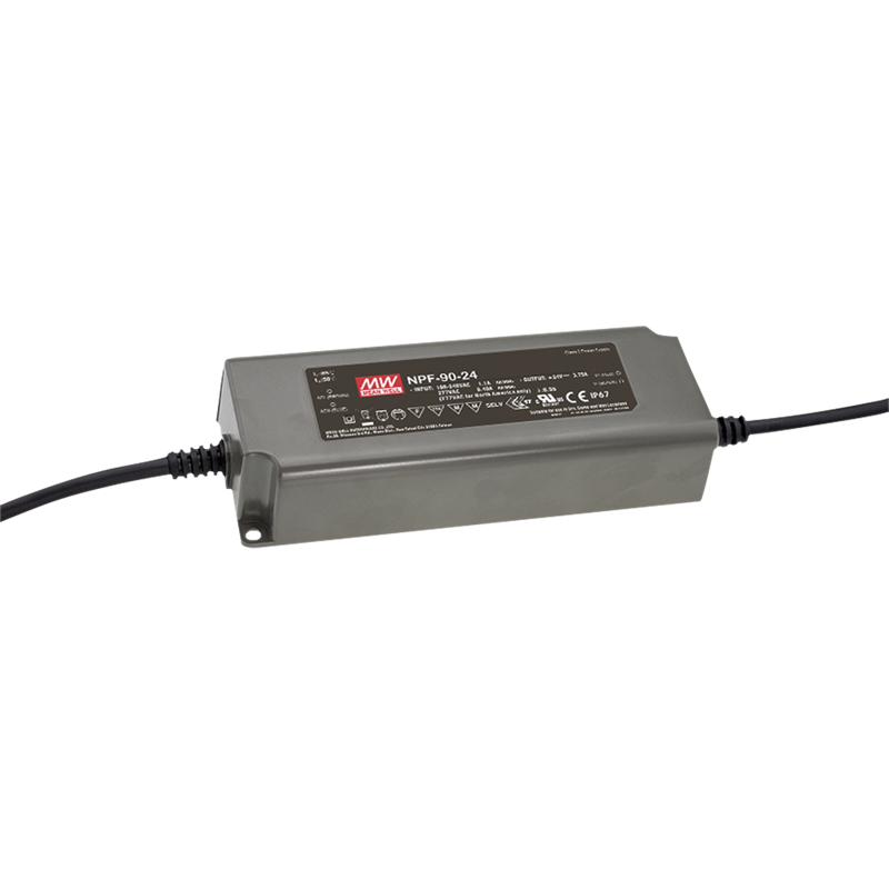Led Strømforsyning 90   12   Dc Meanwell Npf-90-12