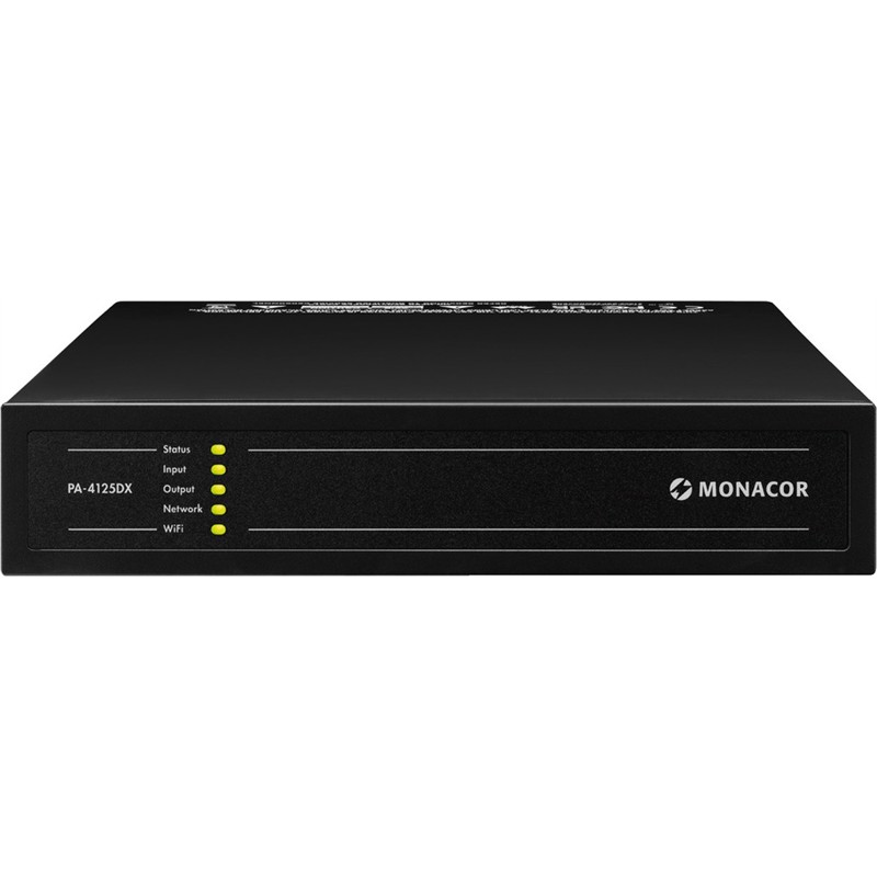 Monacor  -kanals Digitalforstærker Pa-4125dx      125 Watt