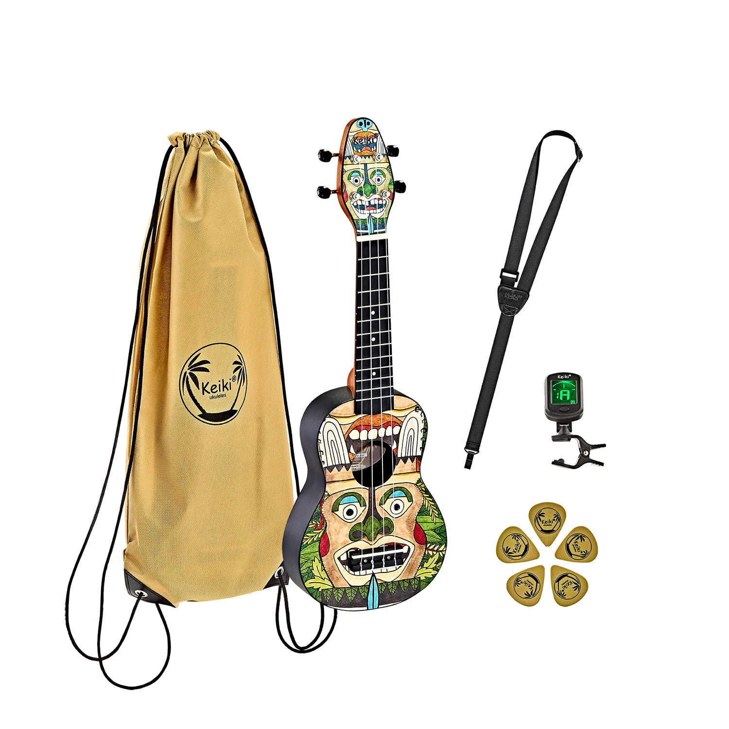 Ortega Keiki K2  Quot Totem Quot  Sopran Ukulele Pack