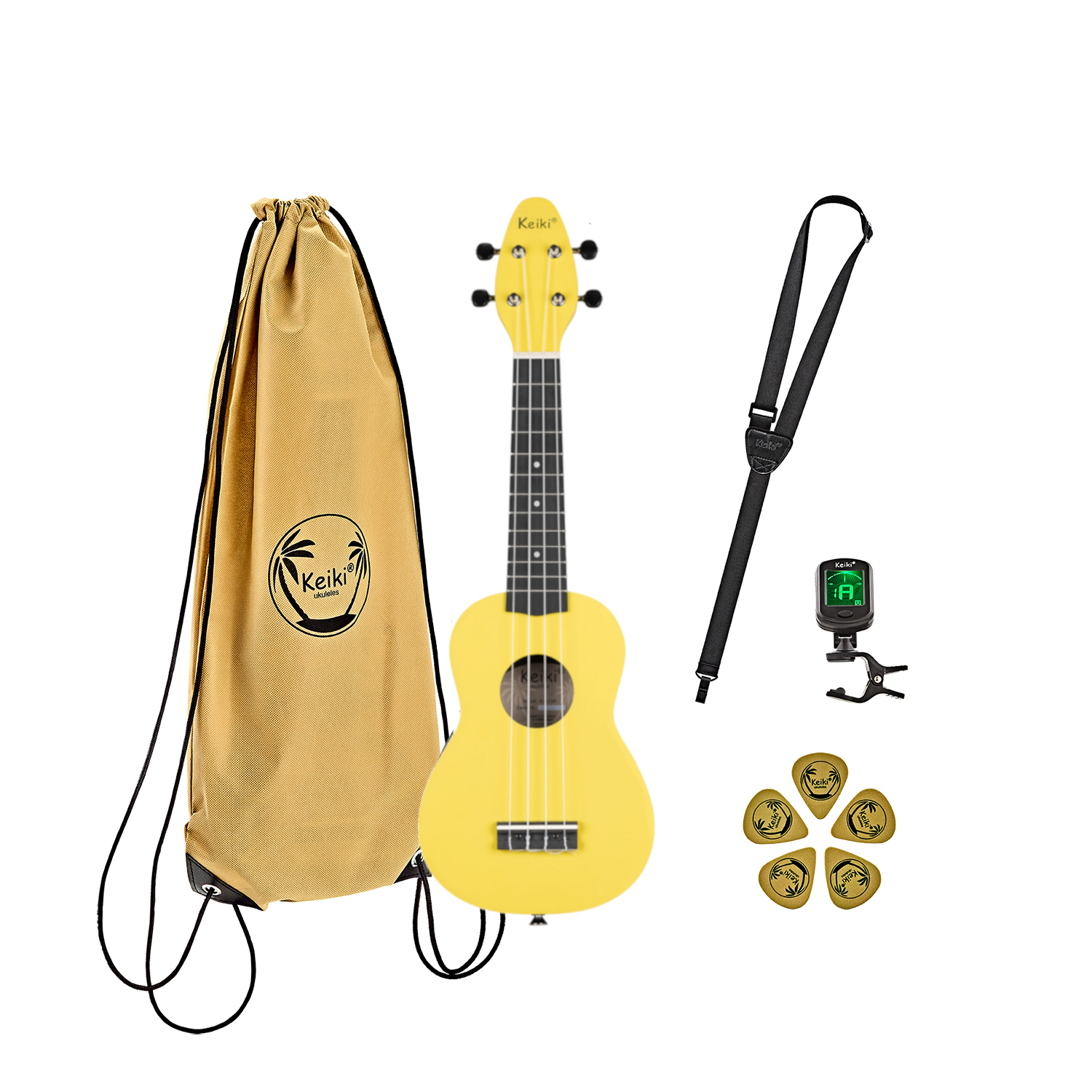 Ortega Keiki K2-lgr Sopran Ukulele Pack Lemon Grass
